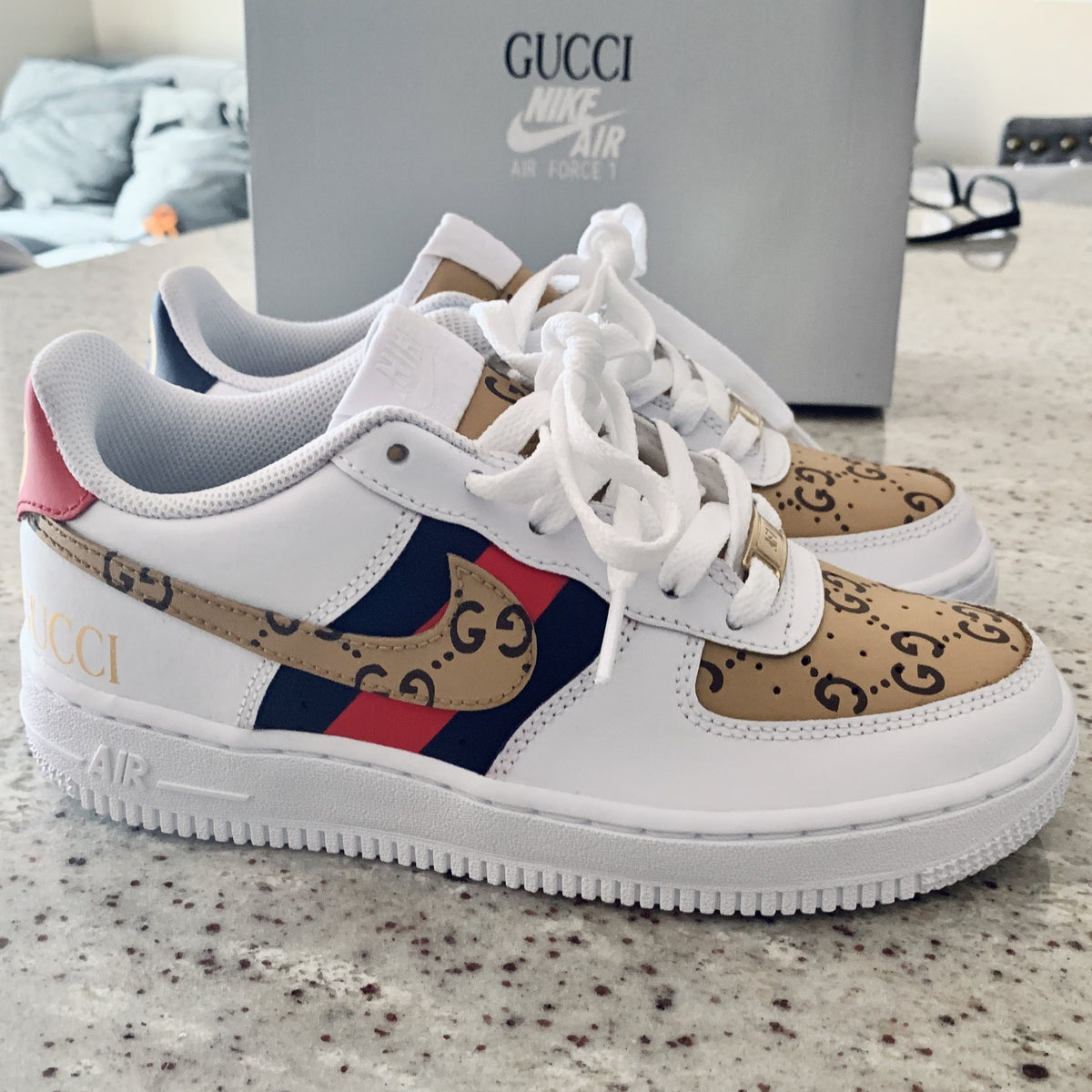 LV x gucci airforces