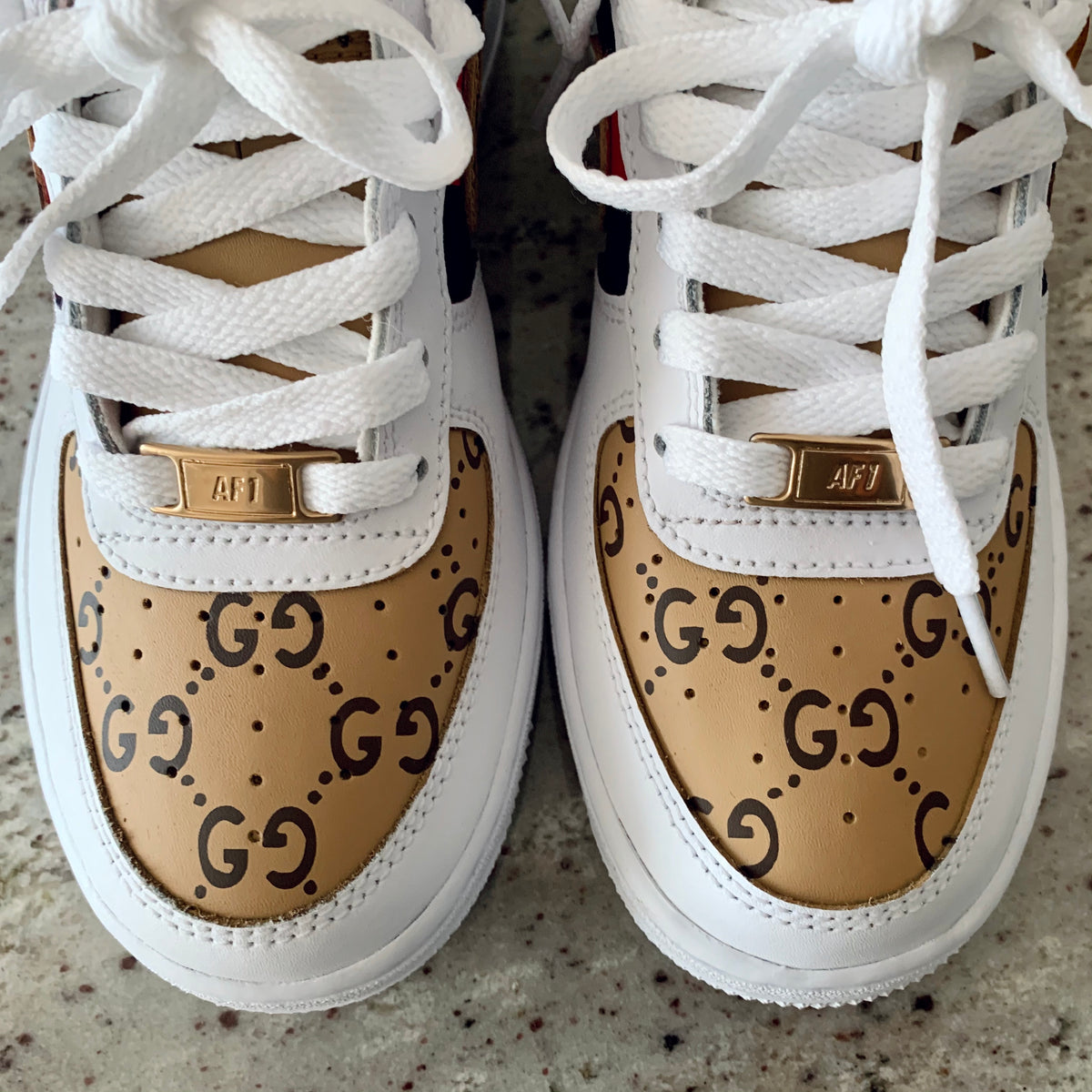 Gucci custom af1  Målade skor, Skor