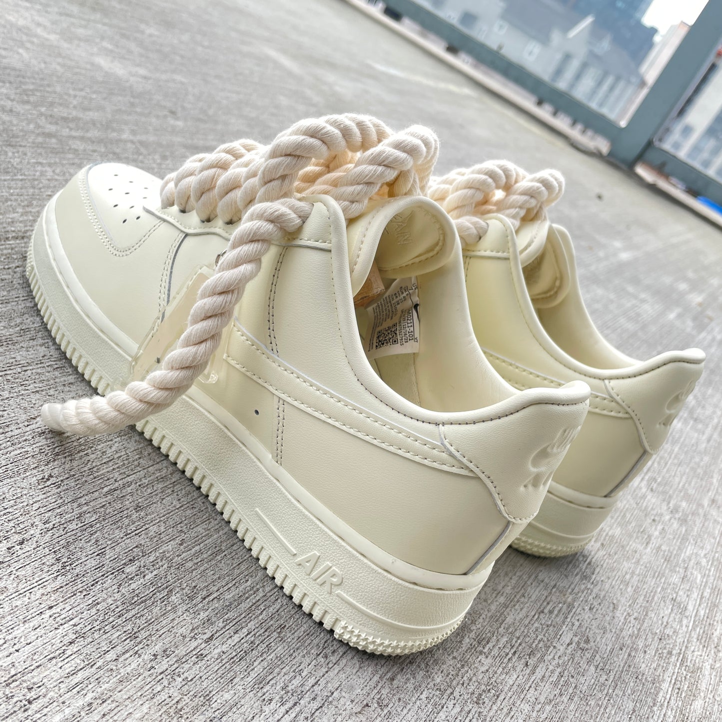 tanned air force 1 sneakers