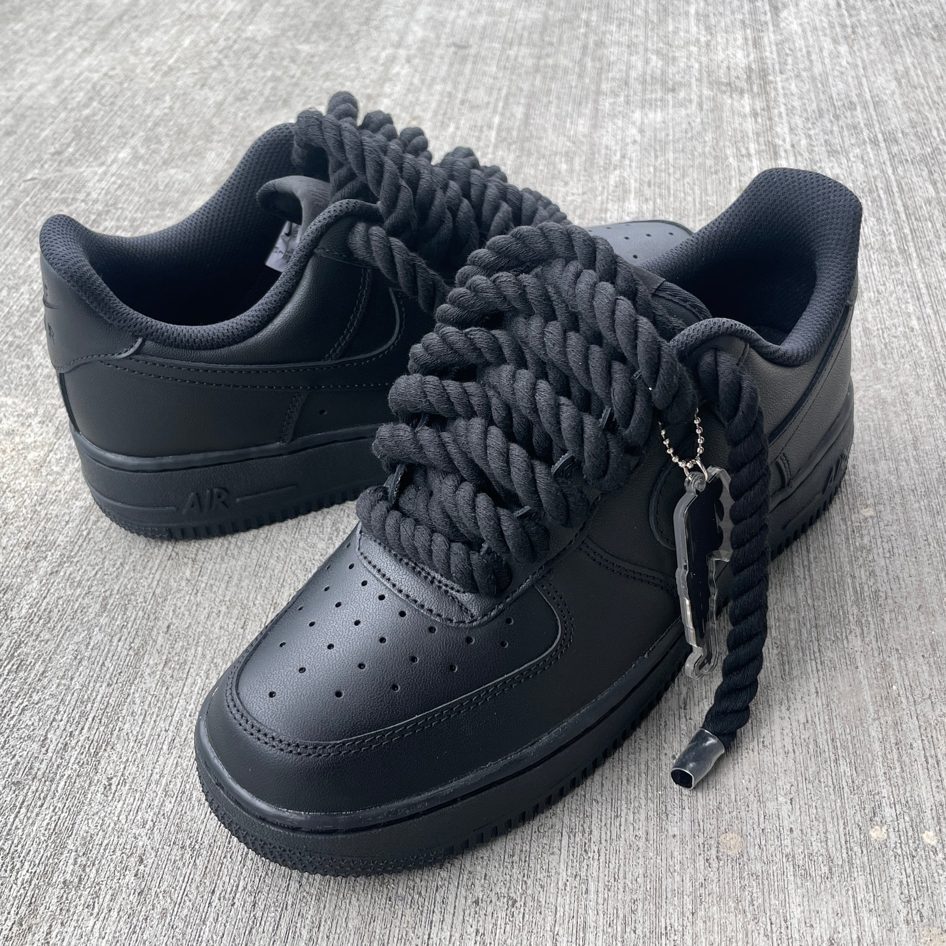 custom black air forces