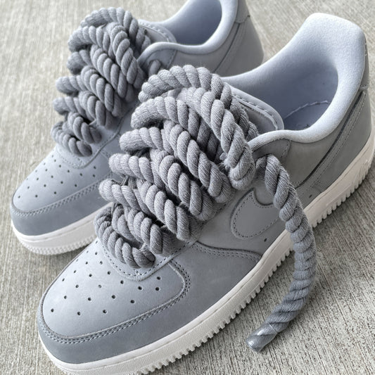 grey and white air force 1 sneakers