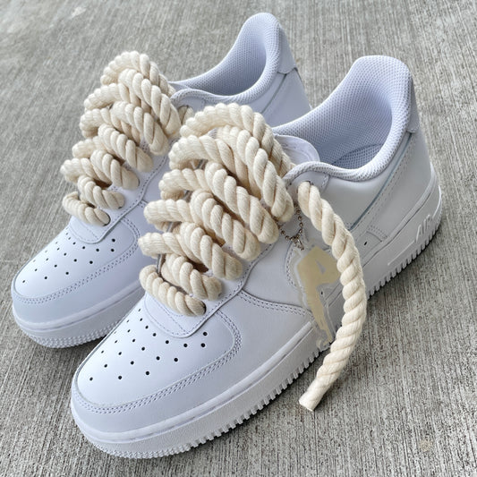 white and tan air force 1
