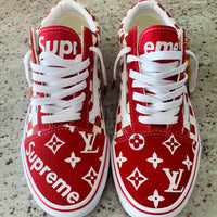 Supreme x LV Vans Old Skool CB Louis Vuitton Custom | Artillery Closet Men 12.5 / W 14